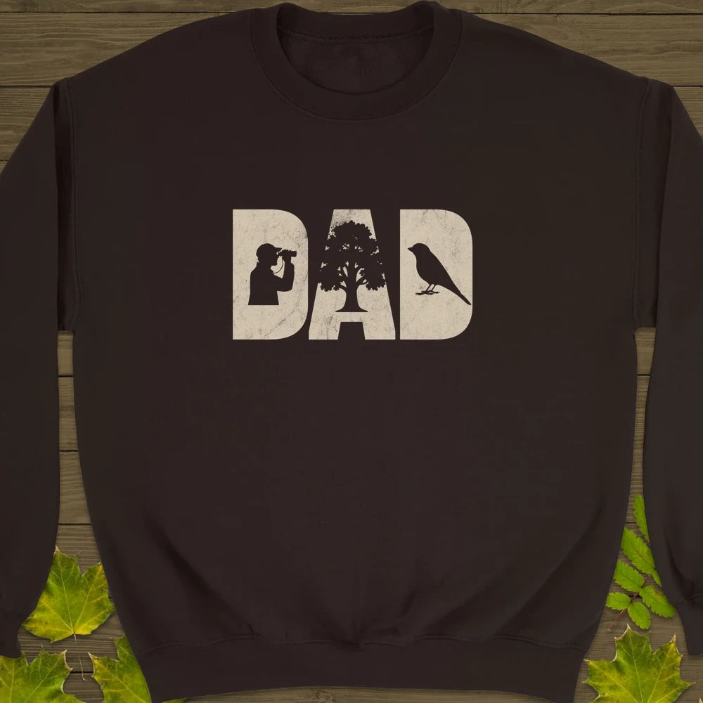 DAD Birder Crewneck Sweatshirt Dark Chocolate