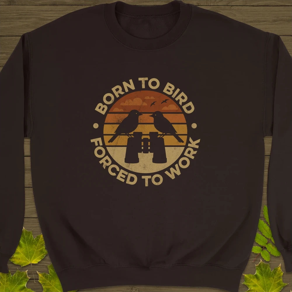 Born To Bird Crewneck Sweatshirt Dark Chocolate