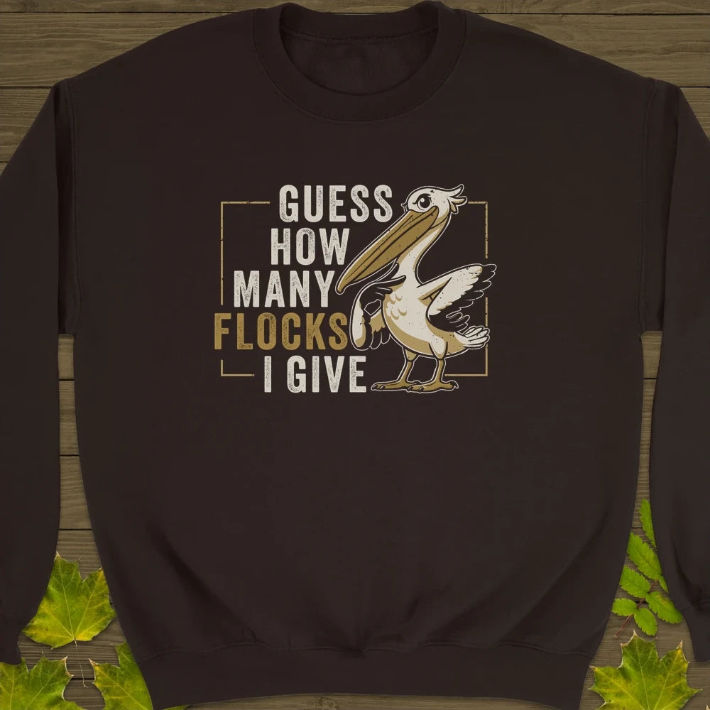 How Many Flocks Crewneck Sweatshirt Dark Chocolate