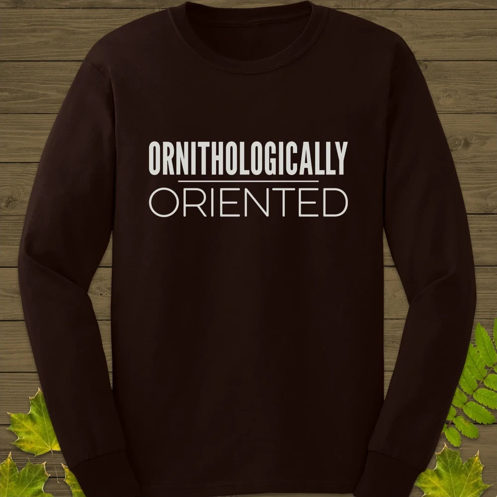 Ornithologically Oriented Long Sleeve Dark Chocolate