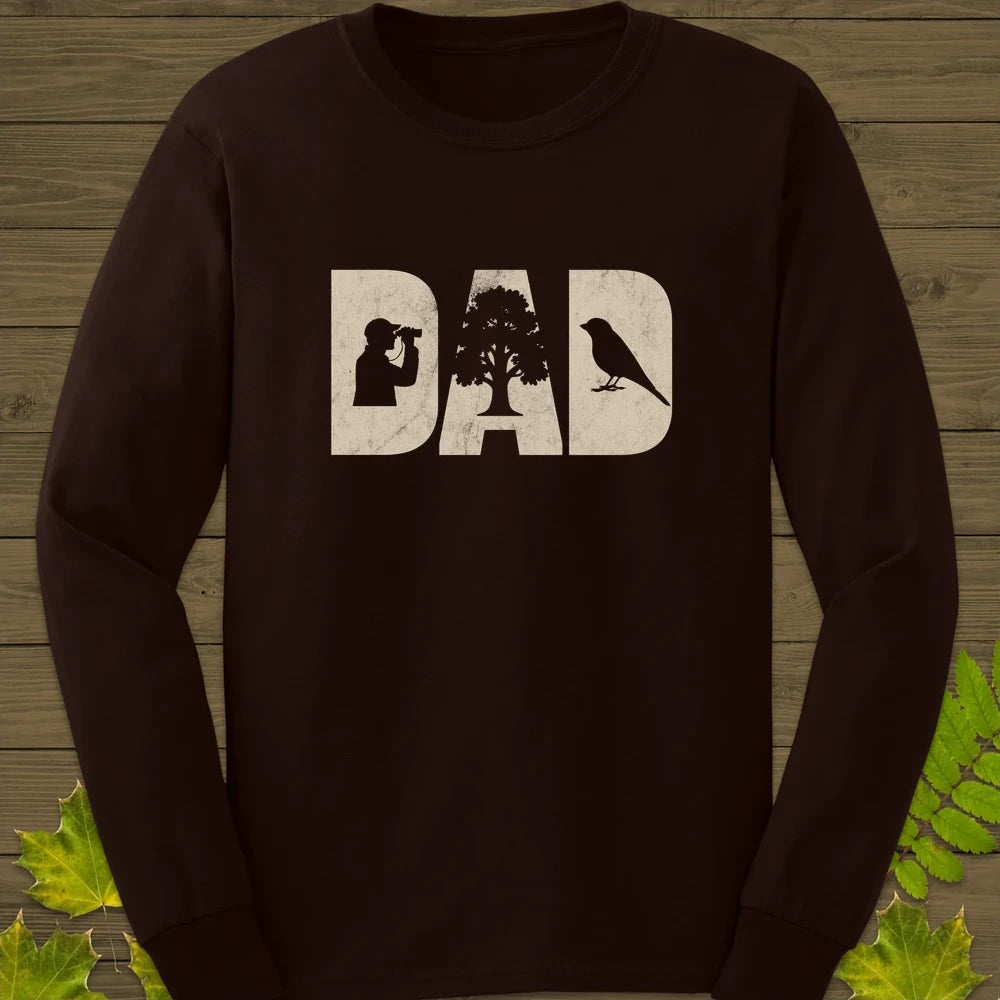 DAD Birder Long Sleeve Dark Chocolate