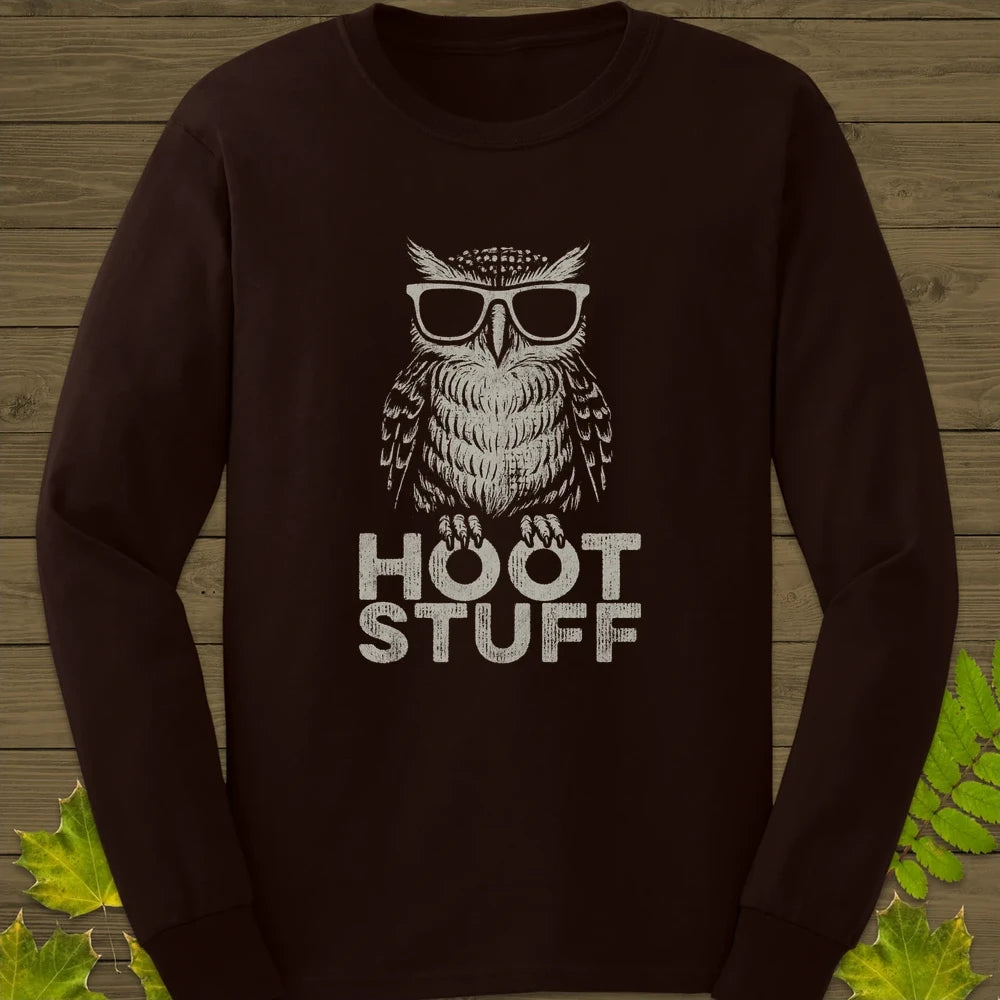 Hoot Stuff Long Sleeve Dark Chocolate