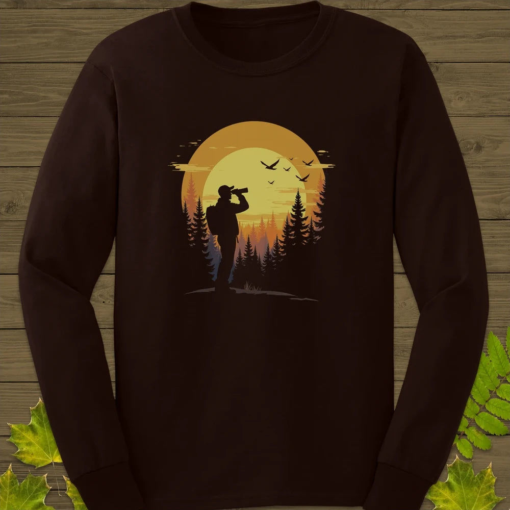 Birdwatcher’s Sunset Long Sleeve Dark Chocolate