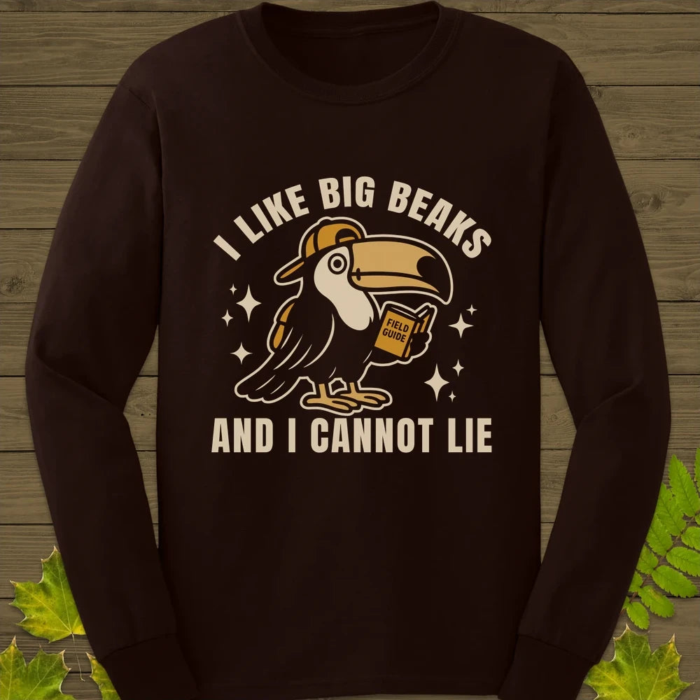 Big Beaks Long Sleeve Dark Chocolate