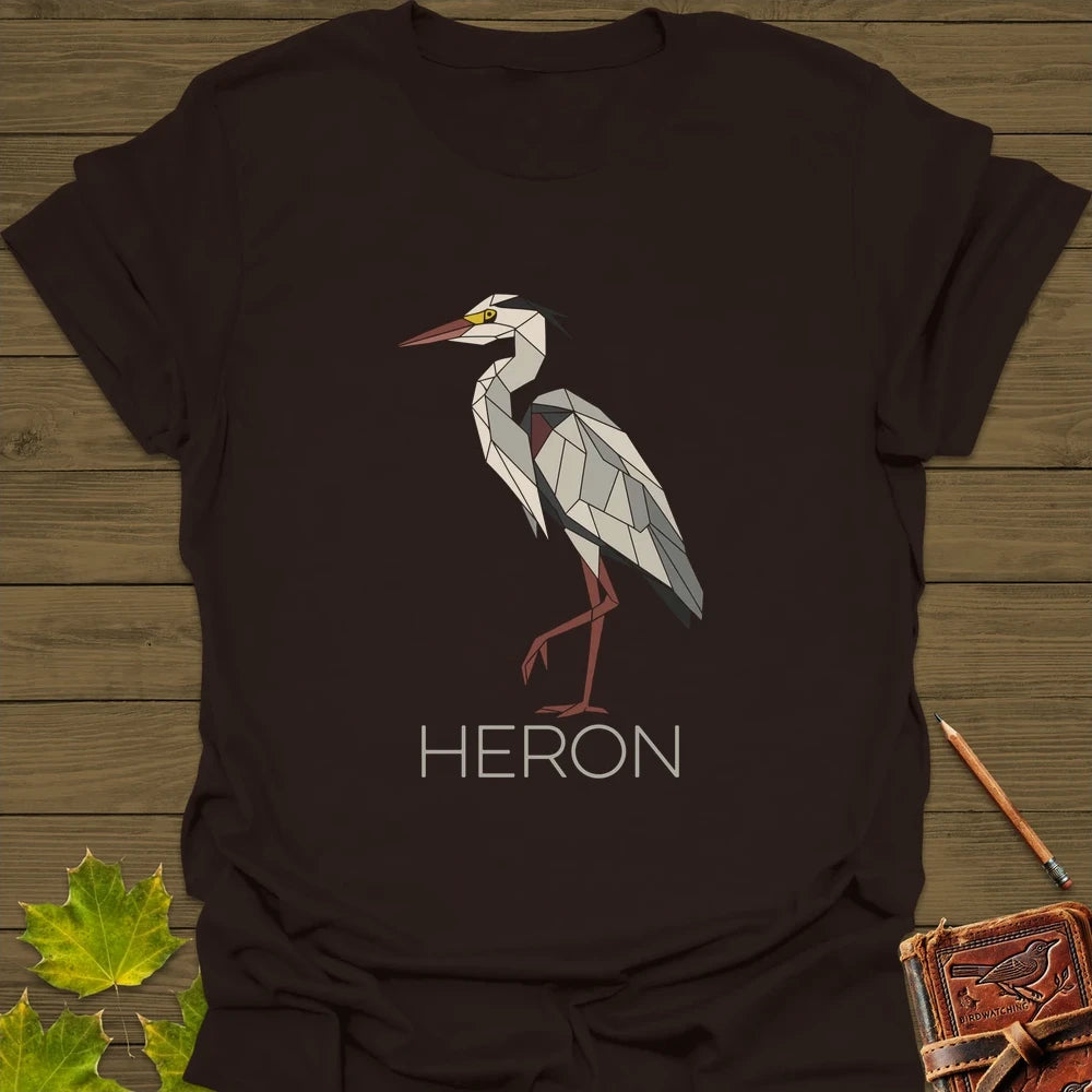 Heron Haze T-Shirt Dark Chocolate