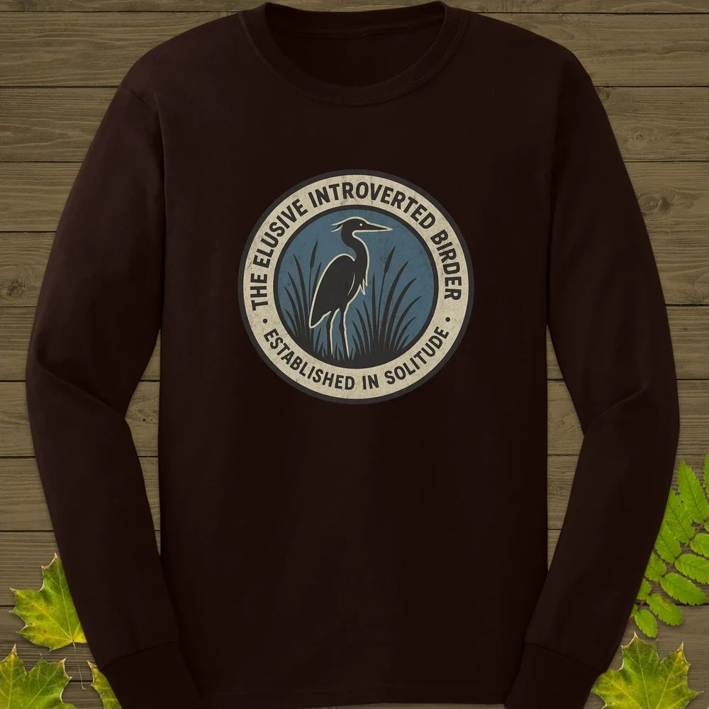 Elusive Birder Long Sleeve Dark Chocolate