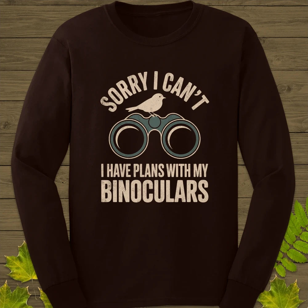 Binoculars Plan Long Sleeve Dark Chocolate