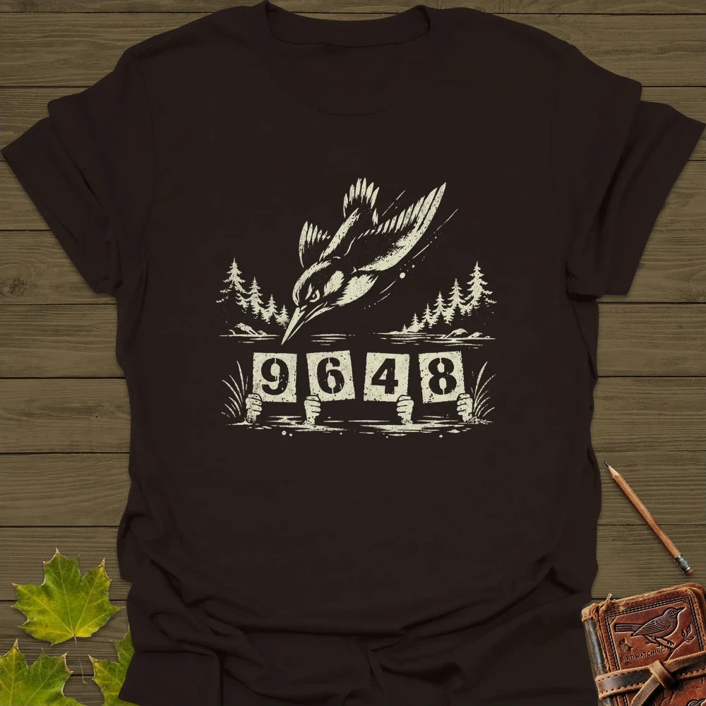 Kingfisher Dive T-Shirt Dark Chocolate