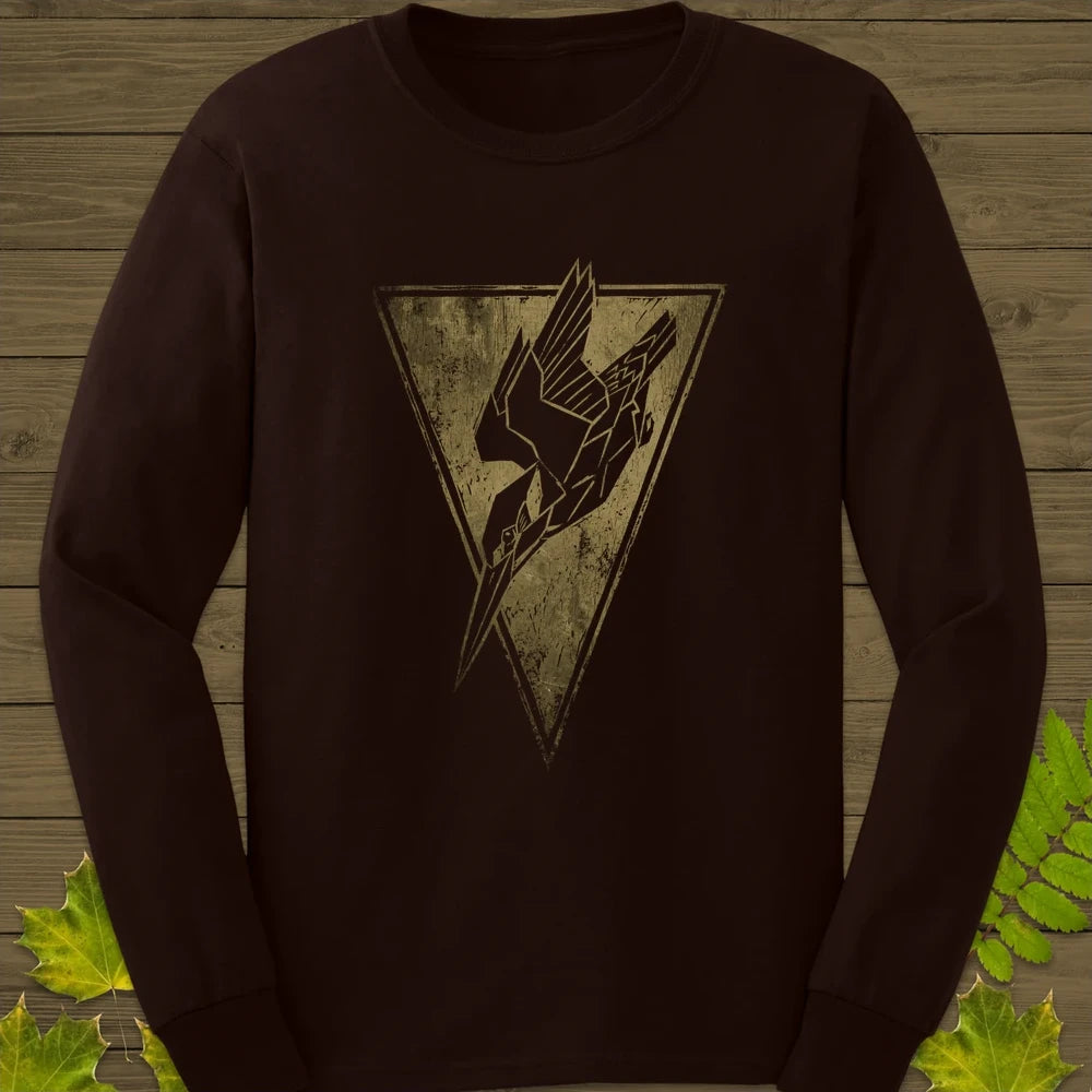 Kingfisher Badge Long Sleeve Dark Chocolate