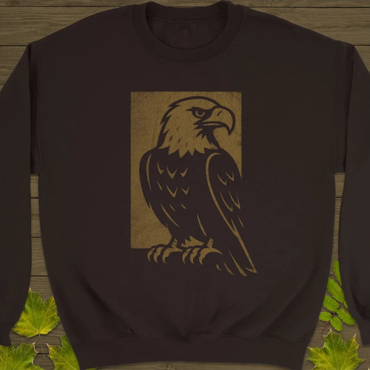 Watchful Eagle Sweatshirt Dark Chocolate