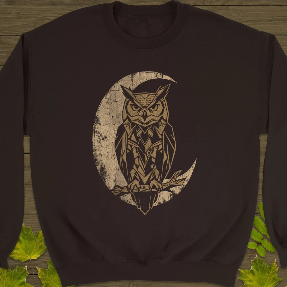 Lunar Owl Sweatshirt Dark Chocolate