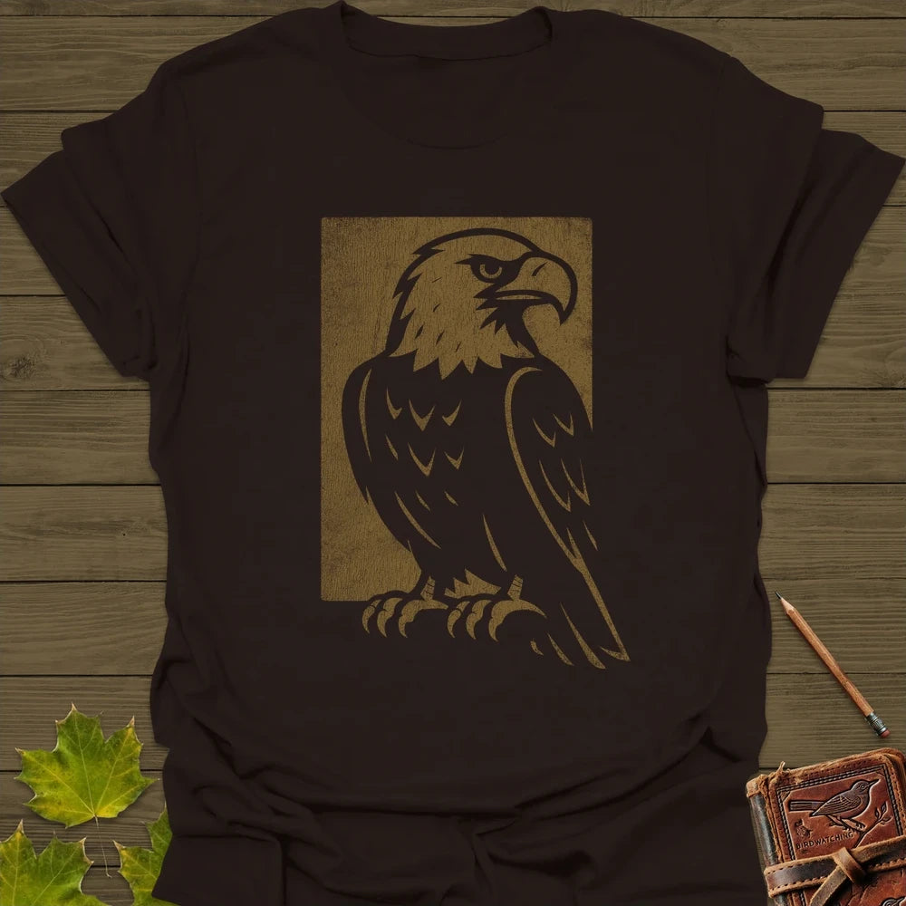 Watchful Eagle T-Shirt Dark Chocolate