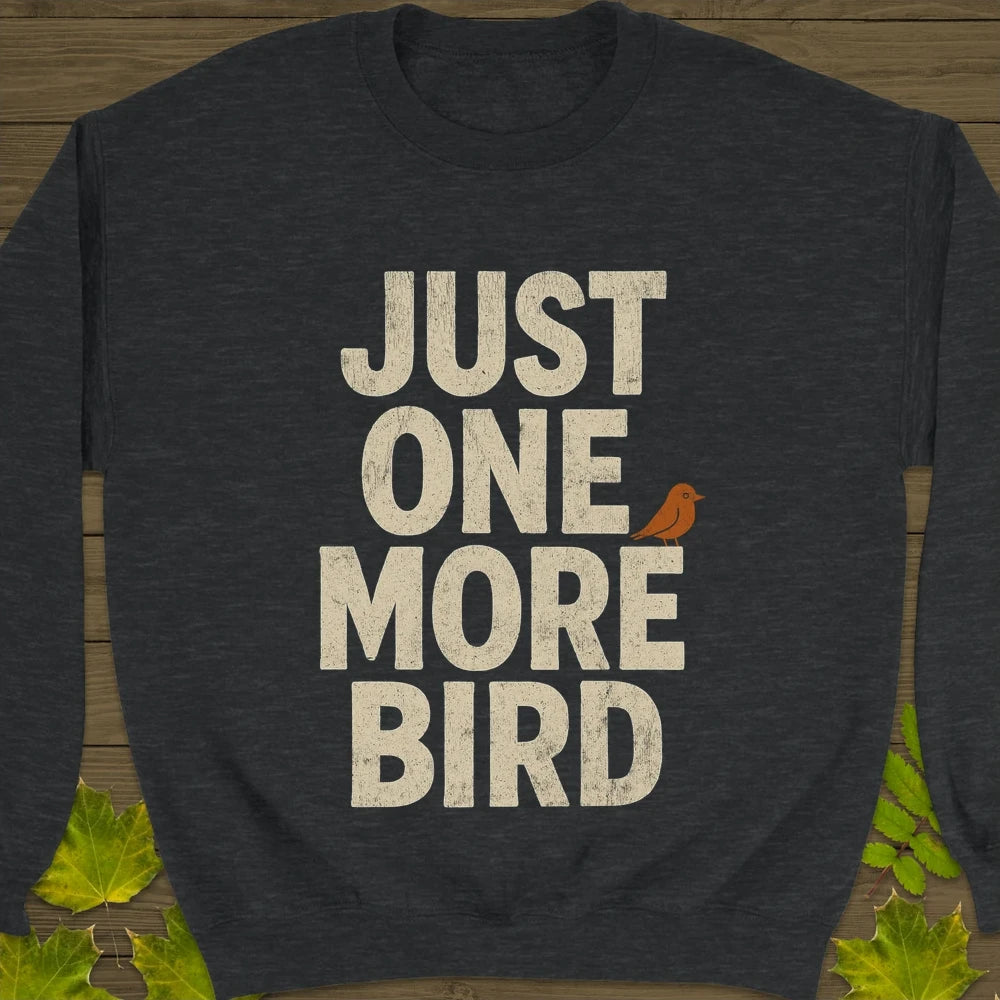 One More Bird Crewneck Sweatshirt Dark Heather