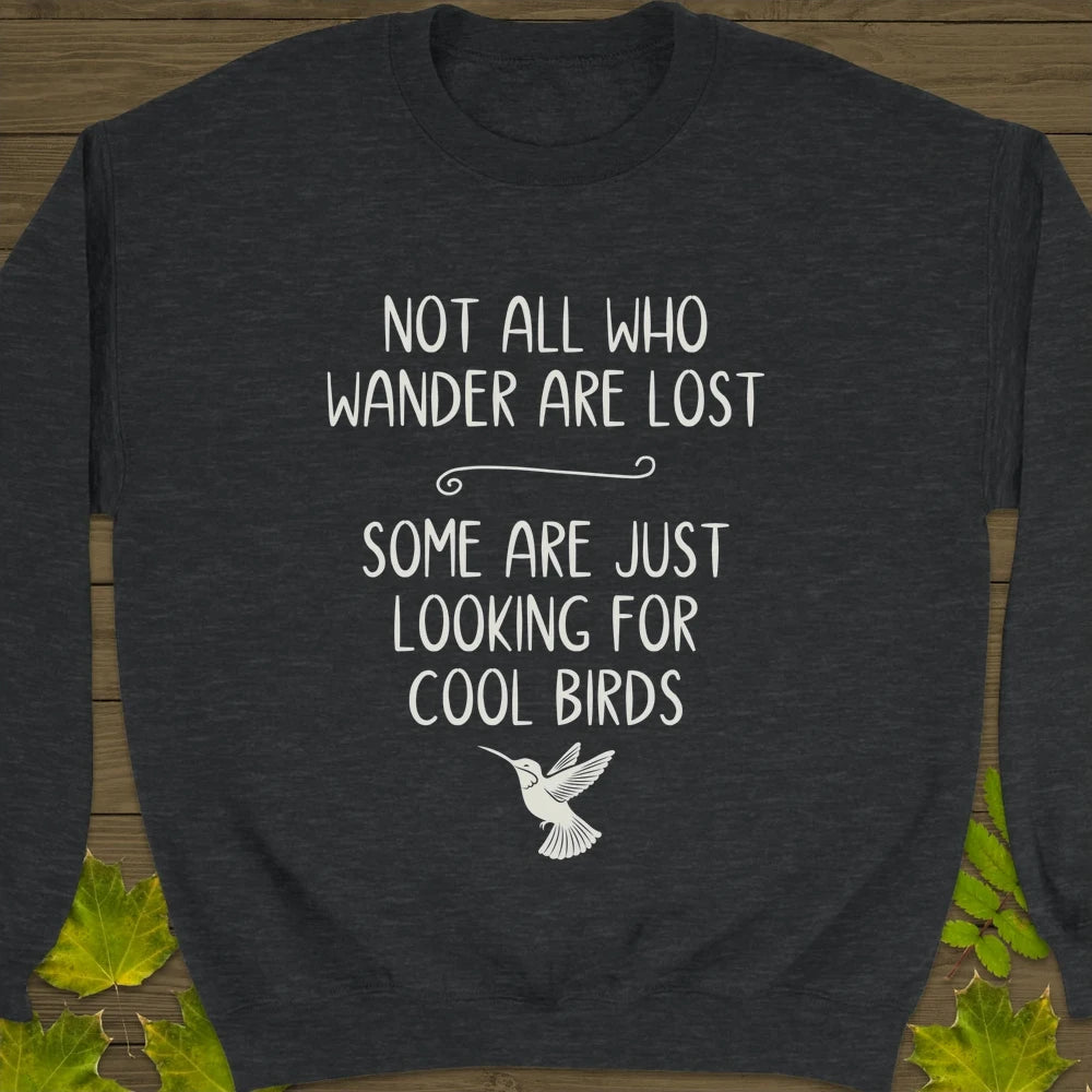 Looking For Cool Birds Crewneck Sweatshirt Dark Heather