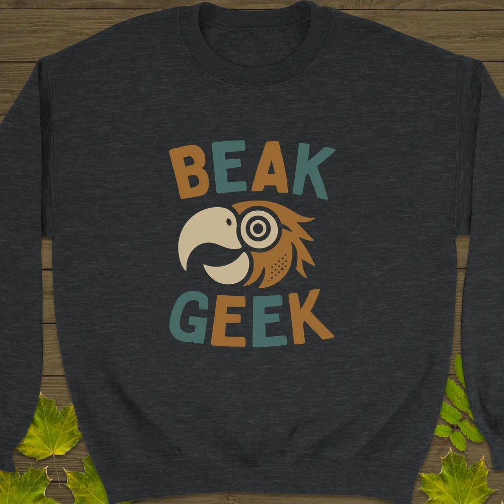 Beak Geek Crewneck Sweatshirt Dark Heather
