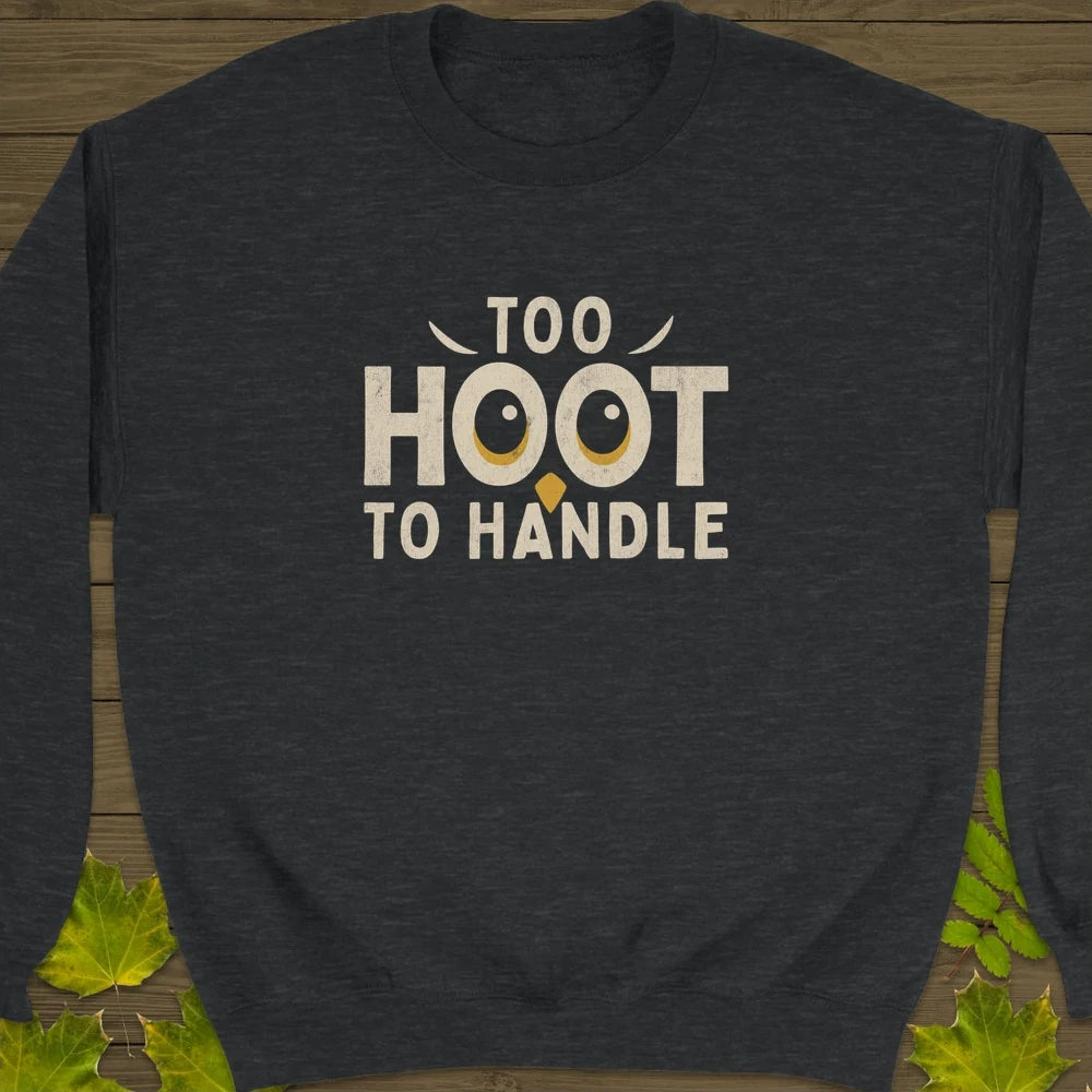 Hoot To Handle Crewneck Sweatshirt Dark Heather