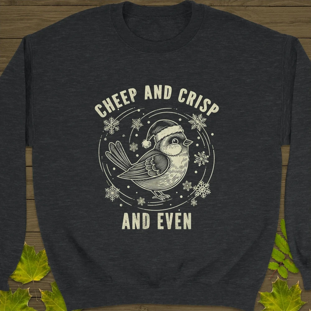 Cheep And Crisp Crewneck Sweatshirt Dark Heather
