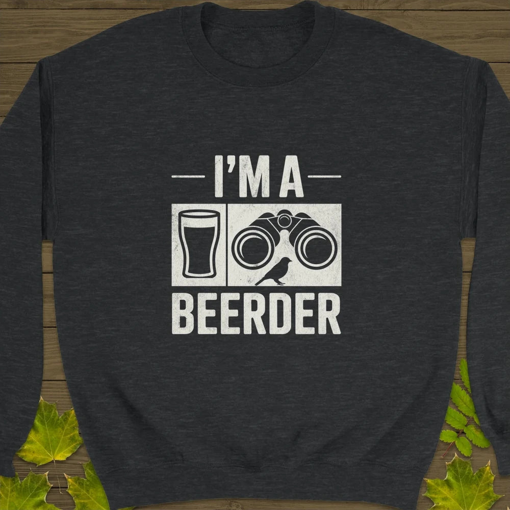 I'm A Beerder Crewneck Sweatshirt Dark Heather