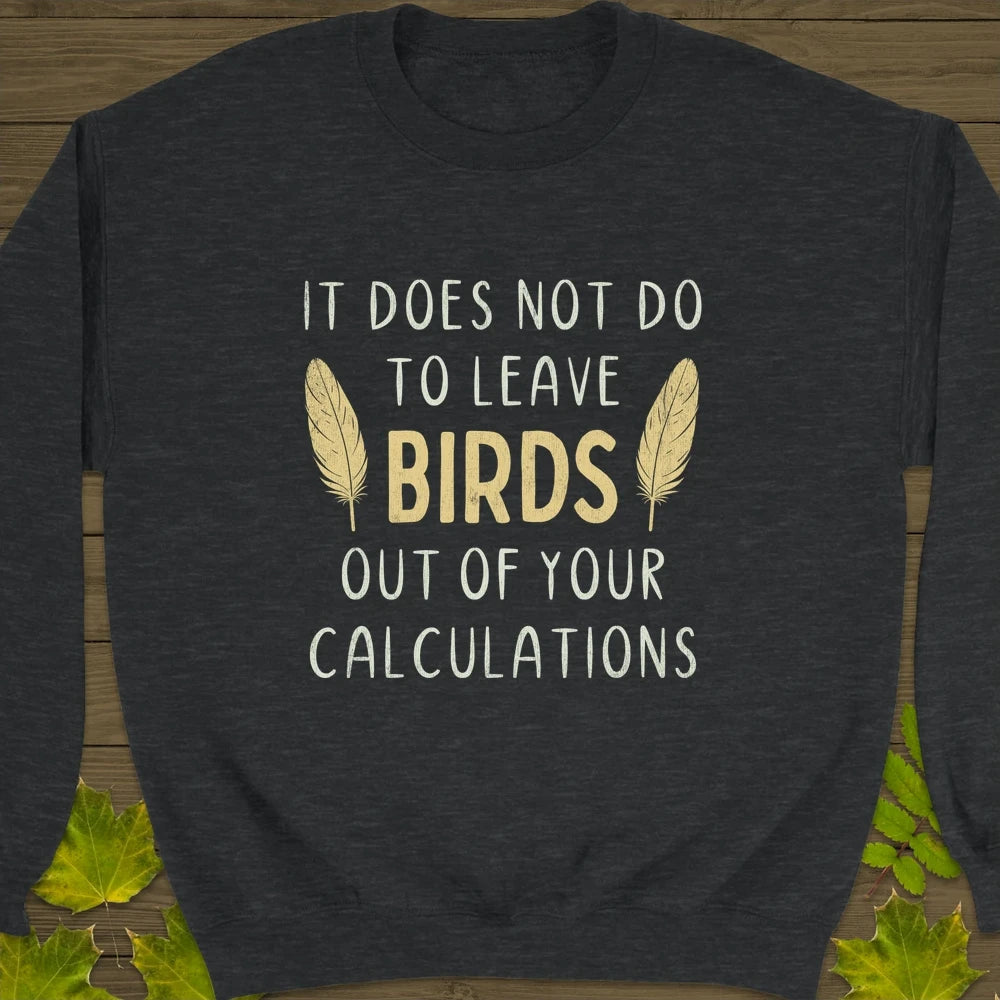 Bird Calculations Crewneck Sweatshirt Dark Heather