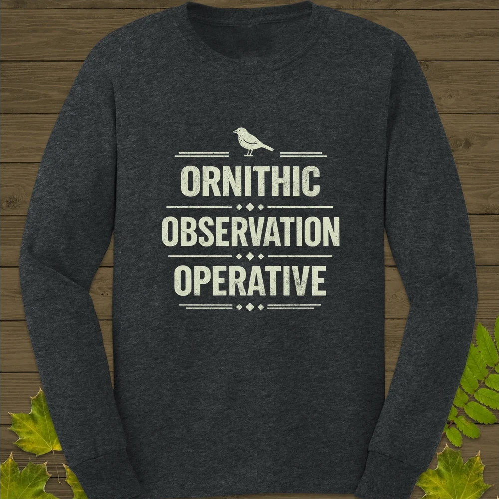 Ornithic Observation Long Sleeve Dark Heather