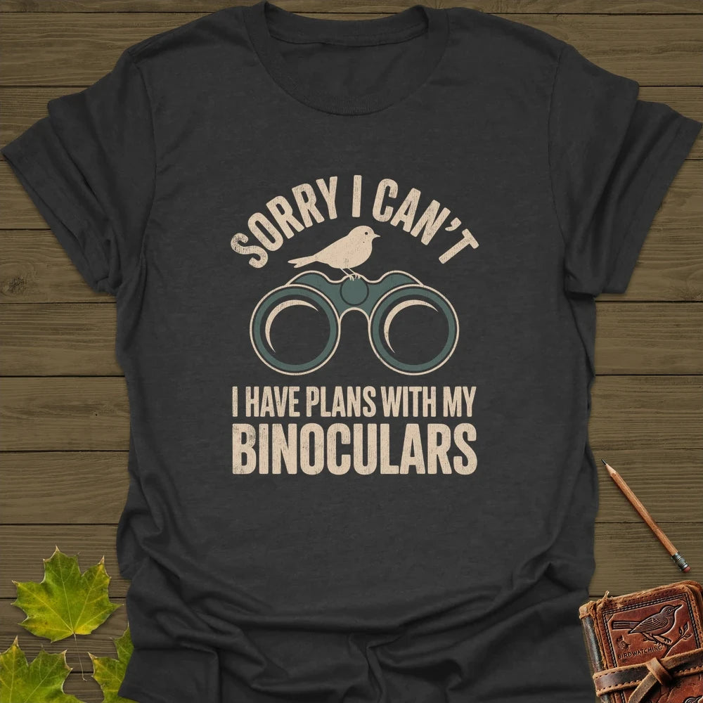 Binoculars Plan T-Shirt Dark Heather
