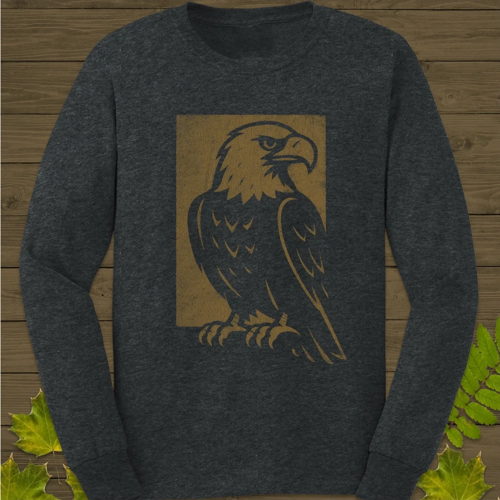 Watchful Eagle Long Sleeve Dark Heather
