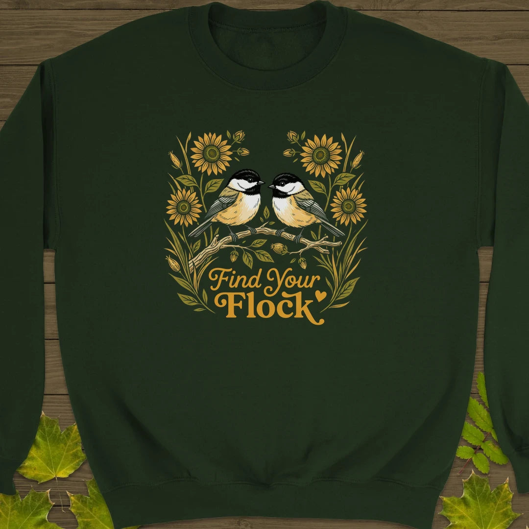 Find Your Flock Sweatshirt Forest Green