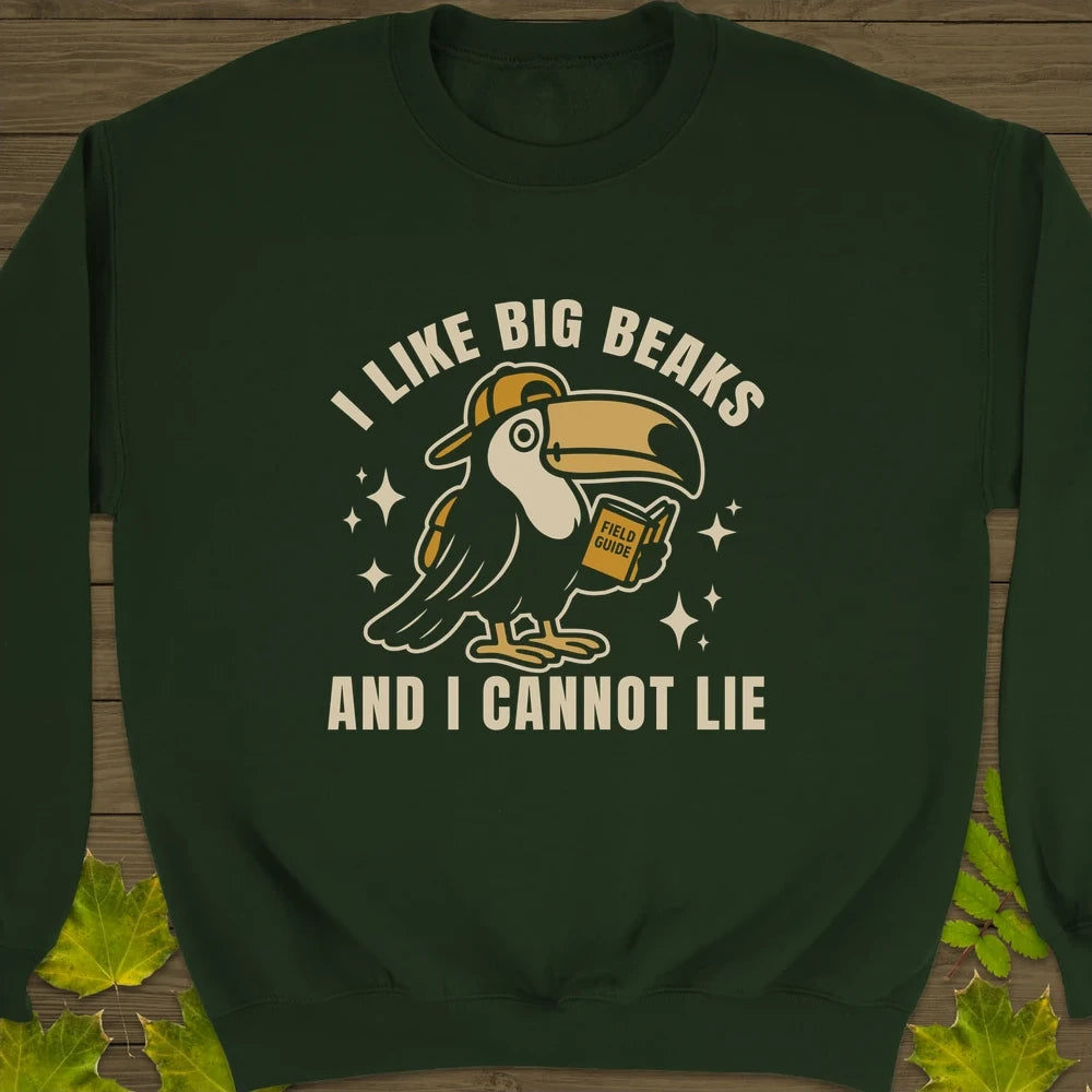 Big Beaks Crewneck Sweatshirt Forest Green