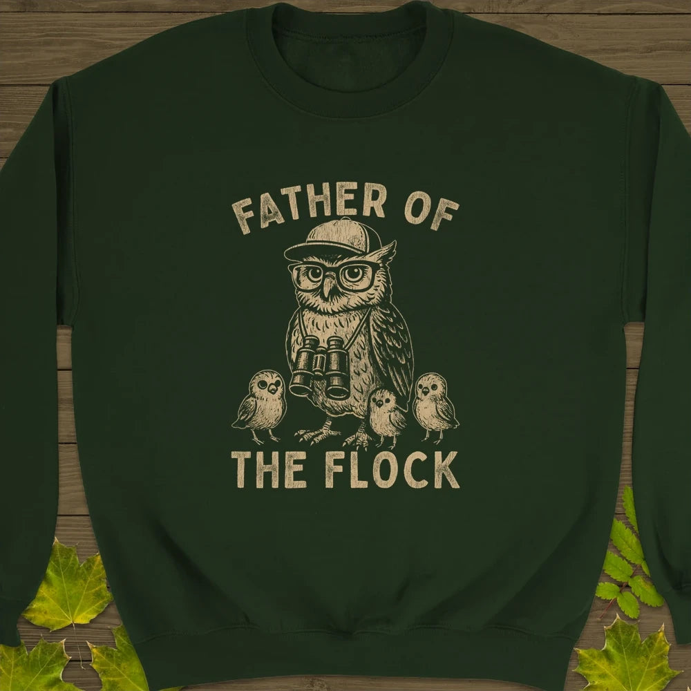 Father of the Flock Crewneck Sweatshirt Forest Green