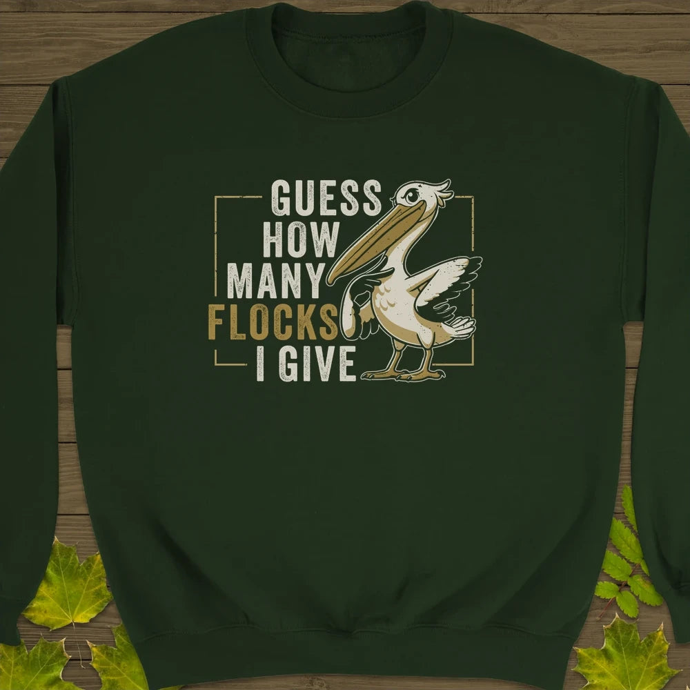 How Many Flocks Crewneck Sweatshirt Forest Green