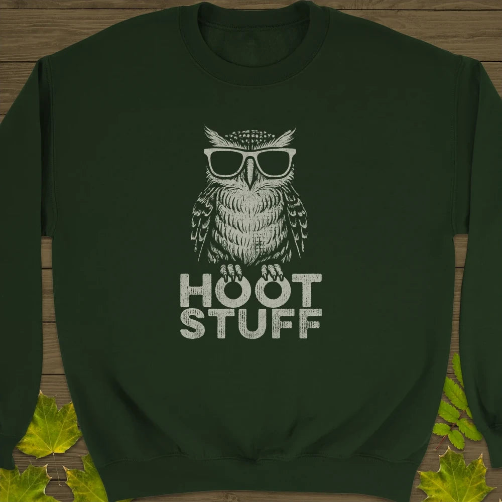 Hoot Stuff Crewneck Sweatshirt Forest Green