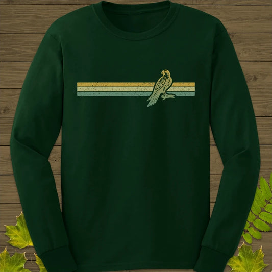 Retro Stripe Falcon Long Sleeve Forest Green