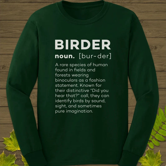 Birder Definition Long Sleeve Forest Green