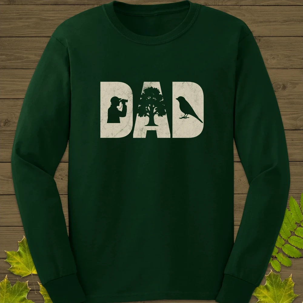 DAD Birder Long Sleeve Forest Green