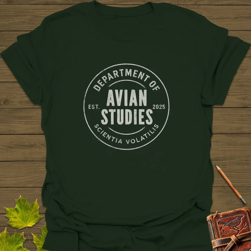 Avian Studies T-Shirt Forest Green