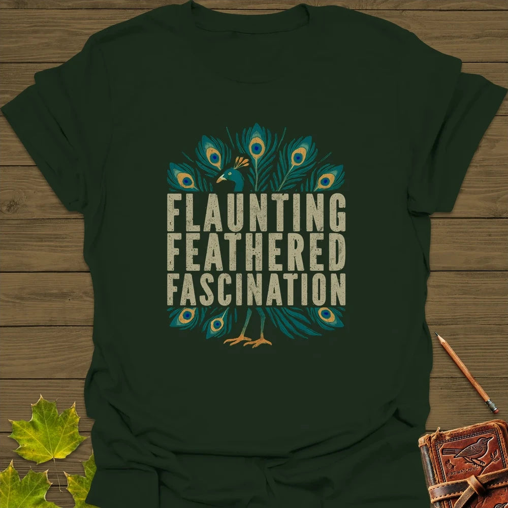 Feathered Fascination T-Shirt Forest Green