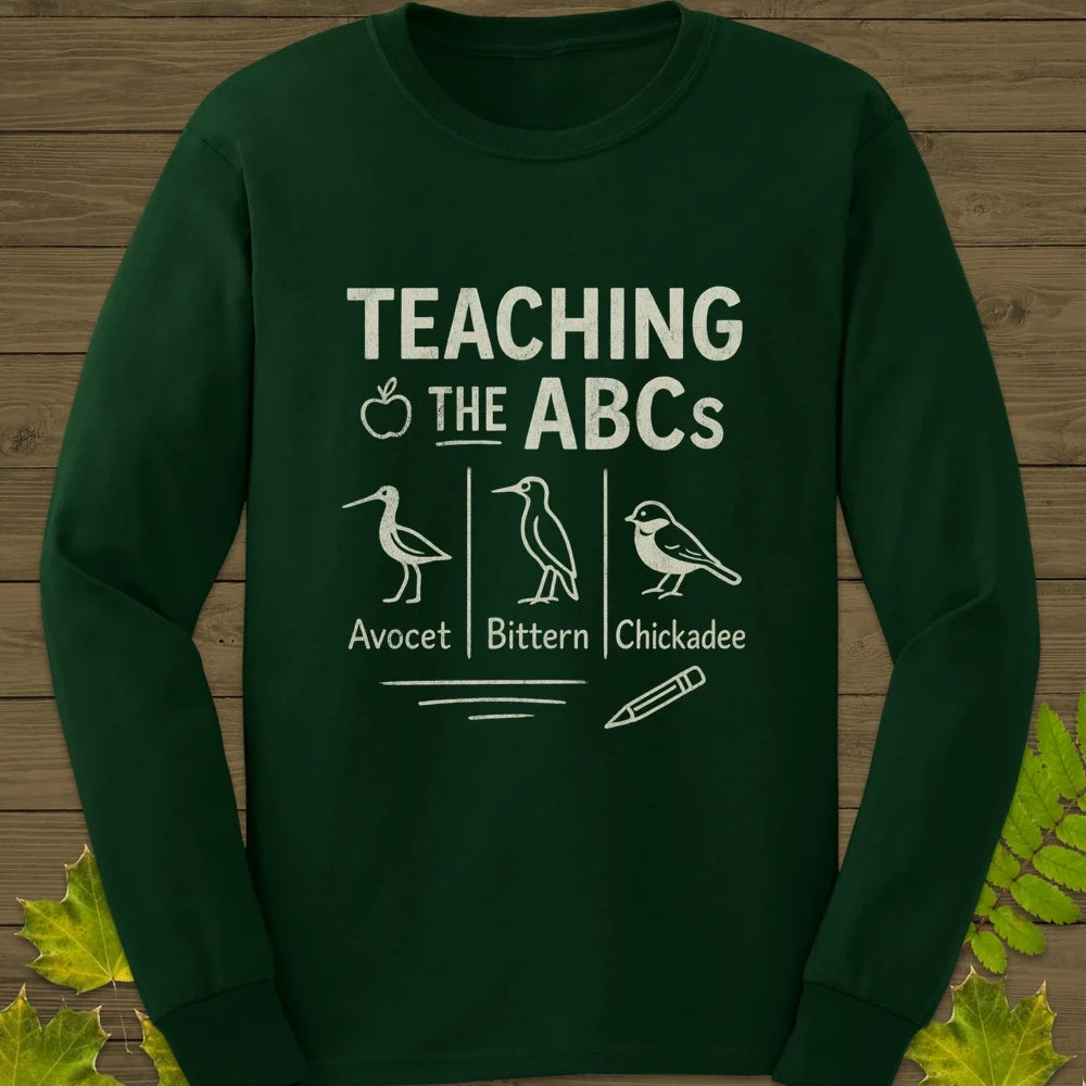 Teaching The ABCs Long Sleeve Forest Green