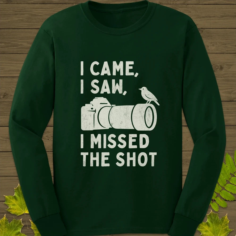 Missed The Shot Long Sleeve Forest Green