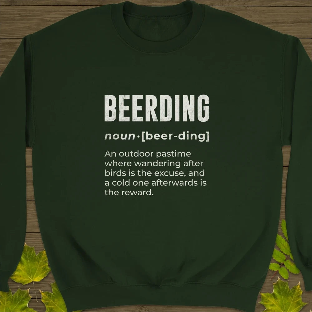 Beerding Definition Crewneck Sweatshirt Forest Green