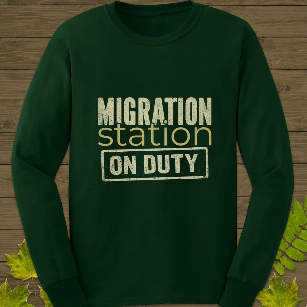 Migration Station Long Sleeve Forest Green