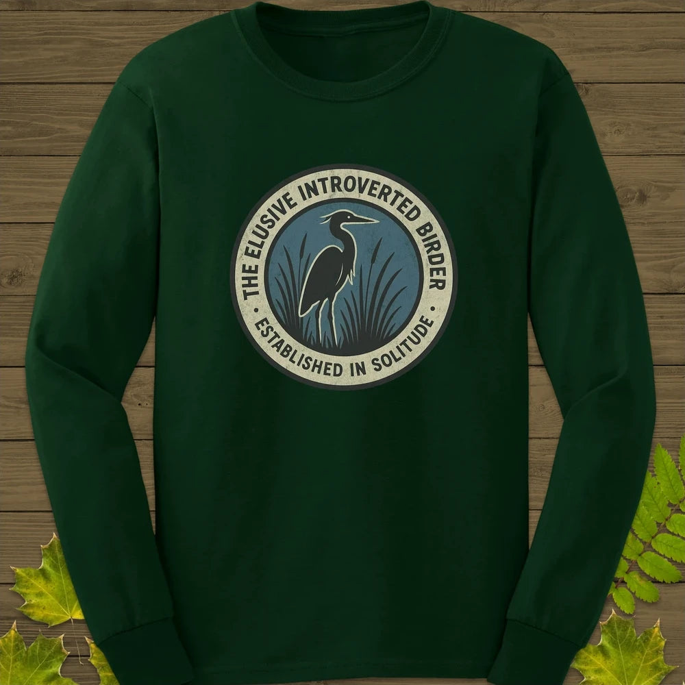 Elusive Birder Long Sleeve Forest Green