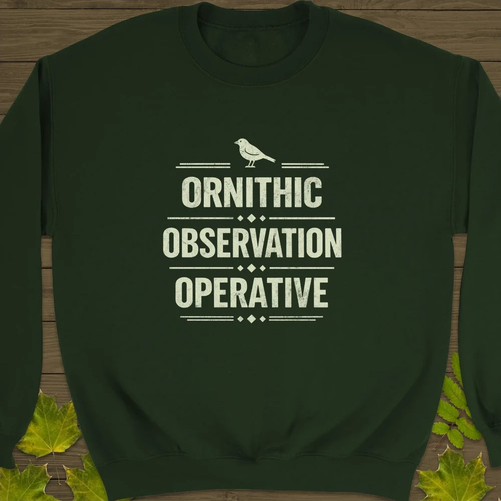 Ornithic Observation Sweatshirt Forest Green
