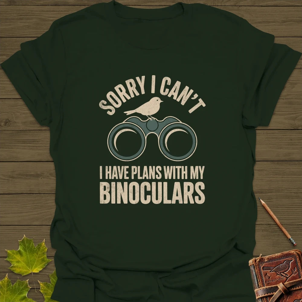 Binoculars Plan T-Shirt Forest Green