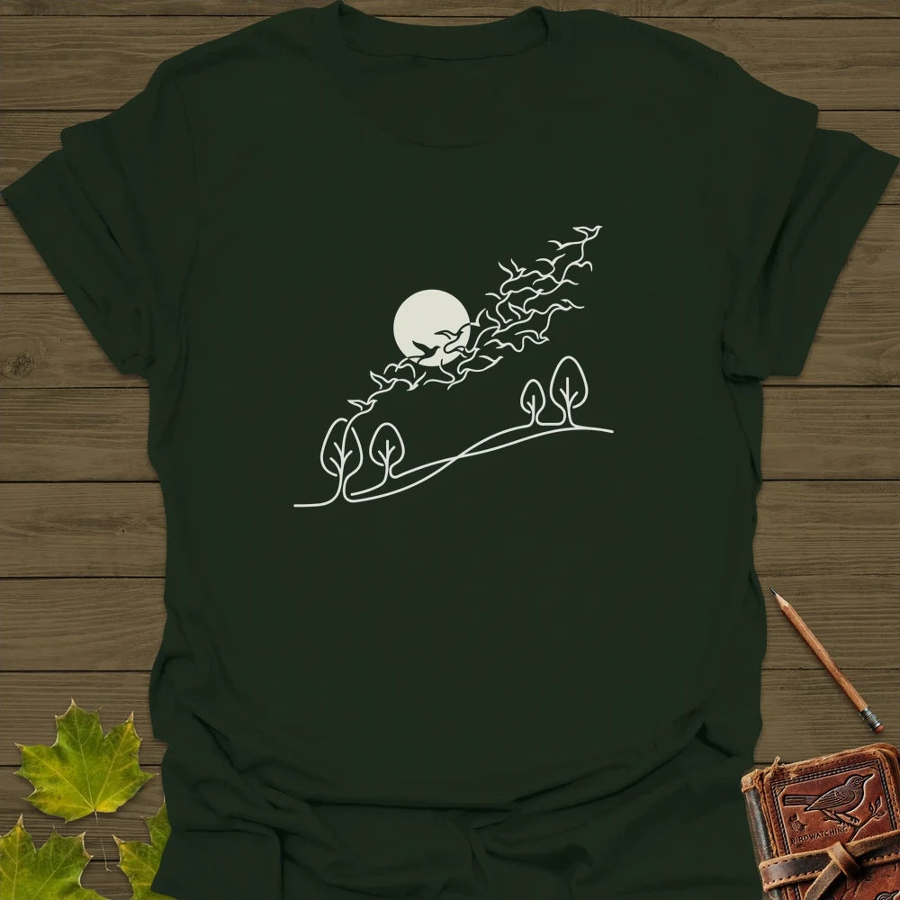 In Flight T-Shirt Forest Green