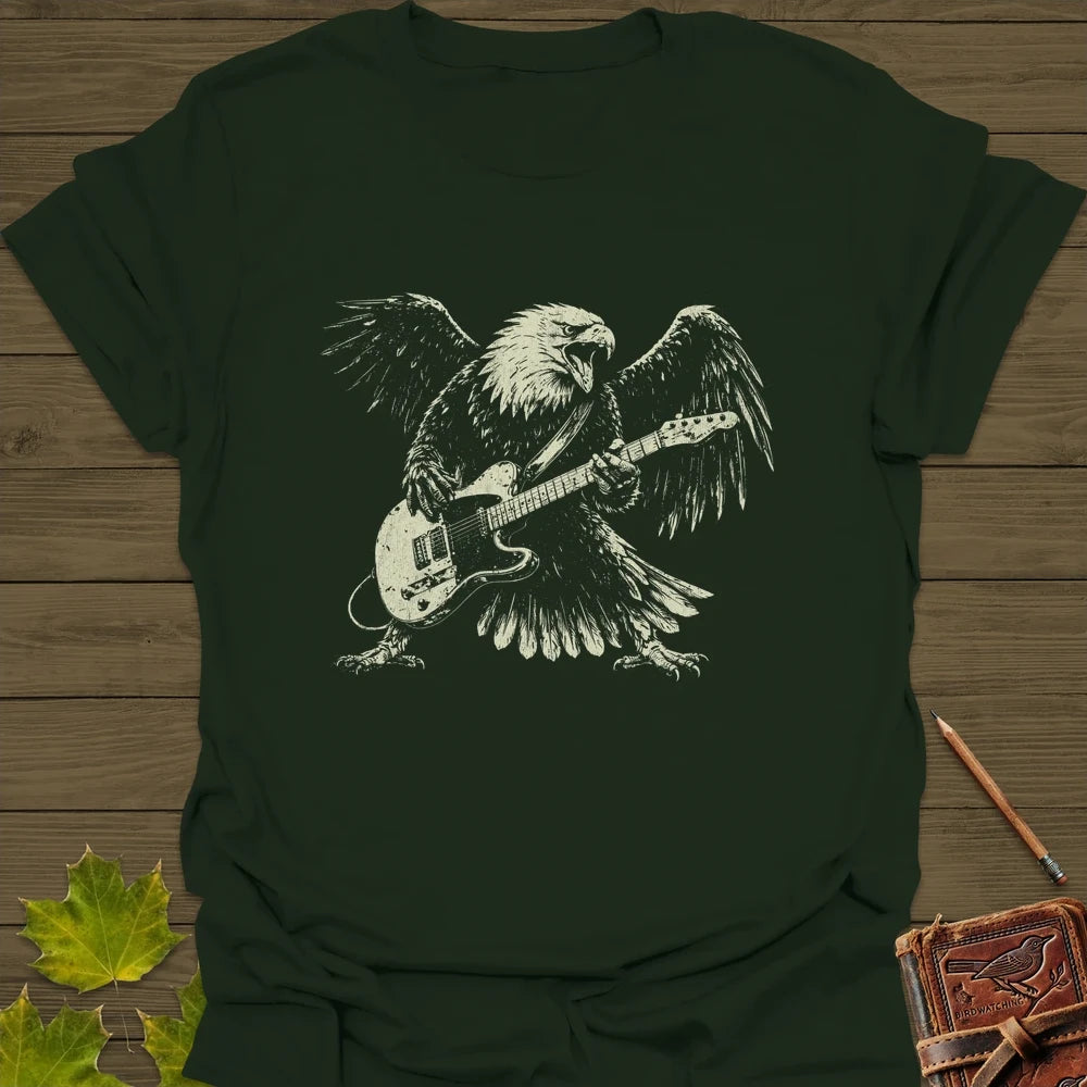 Eagle Guitar Hero T-Shirt Forest Green