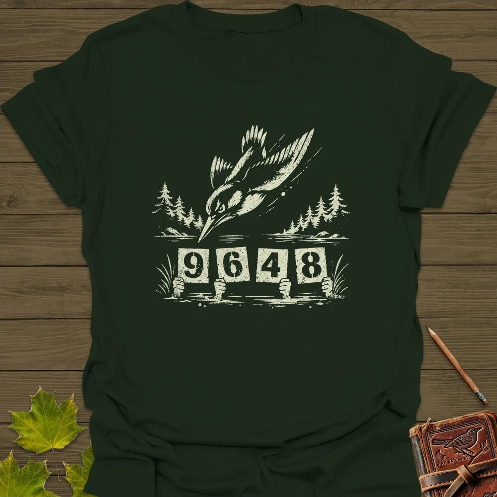 Kingfisher Dive T-Shirt Forest Green