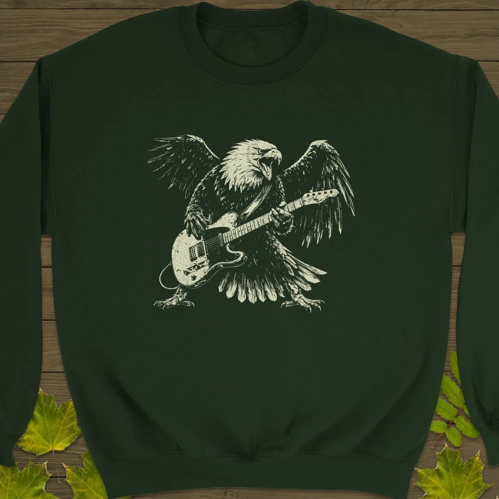 Eagle Guitar Hero Sweatshirt Forest Green
