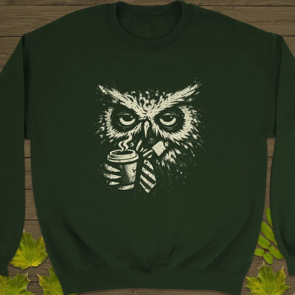 Office Owl Sweatshirt Forest Green