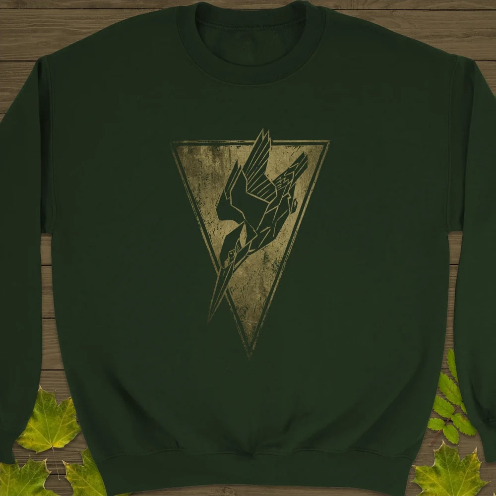 Kingfisher Badge Sweatshirt in Forest Green