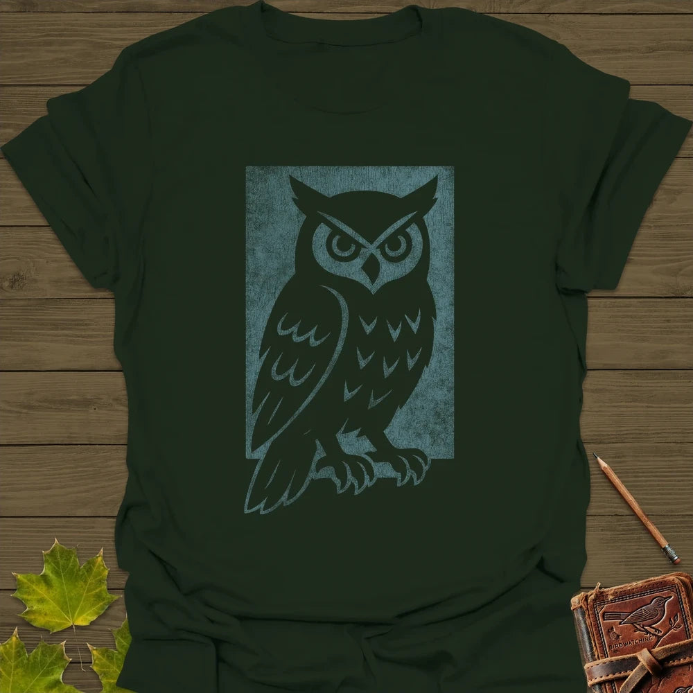 Shadow Owl T-Shirt Forest Green